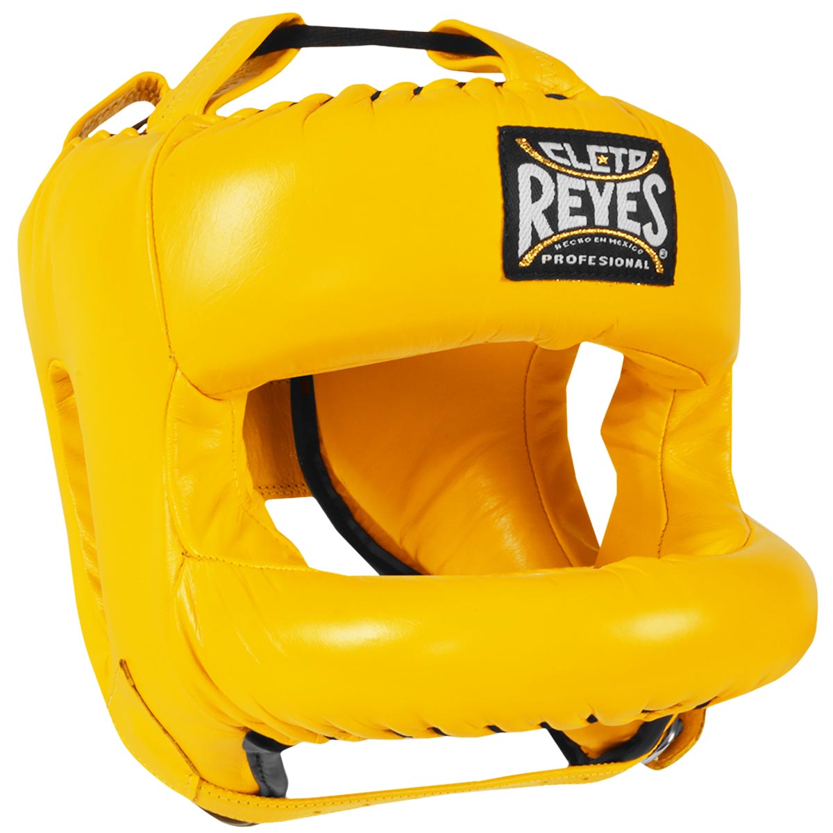 Cleto Reyes Redesigned Leather Boxing Headgear with Nylon Face Bar Yellow 647213180985 eBay